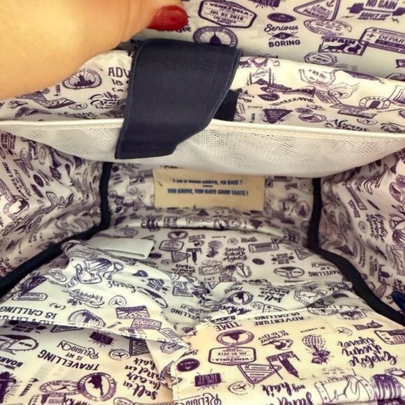 Cabaia Pink Suede Adventurer Travel Backpack W/ Extra Pockets - Picture 2 of 5